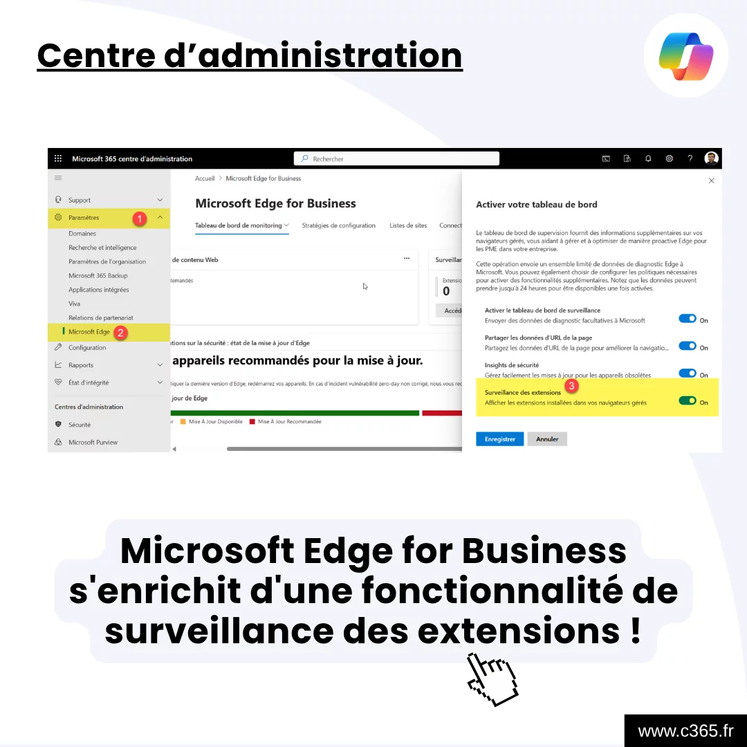 Microsoft Edge for Business  s'enrichit d'une fonctionnalité de surveillance des extensions !