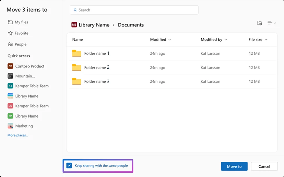 OneDrive simplifie la gestion des fichiers lors du départ des employés.