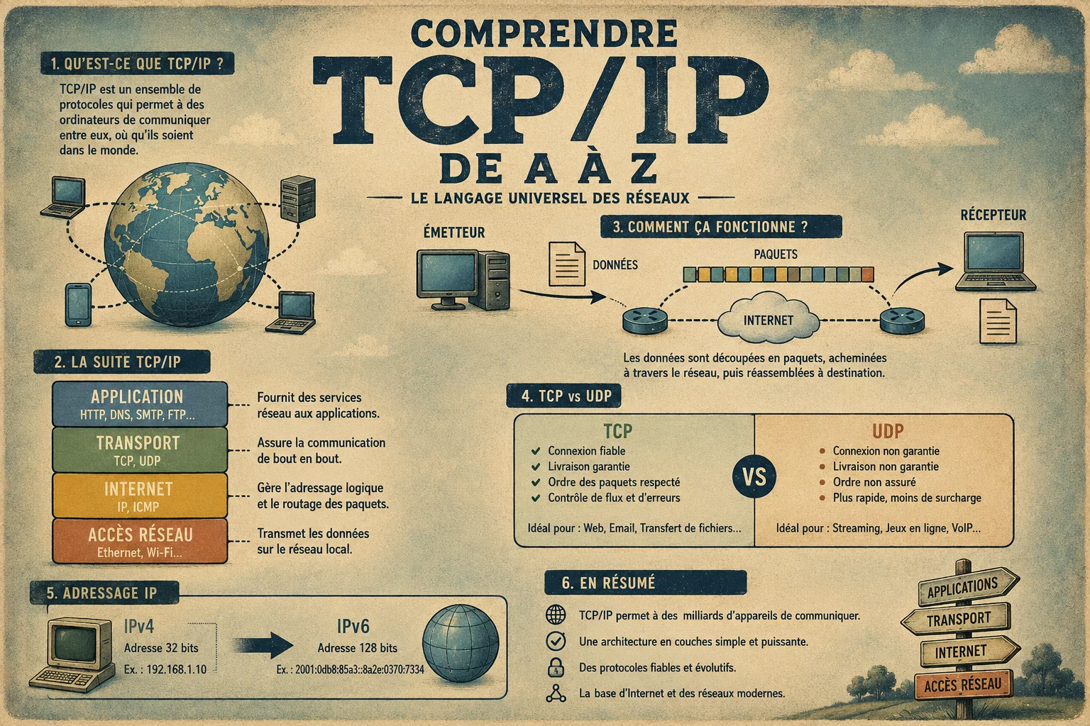 Comprendre TCP/IP de A à Z.