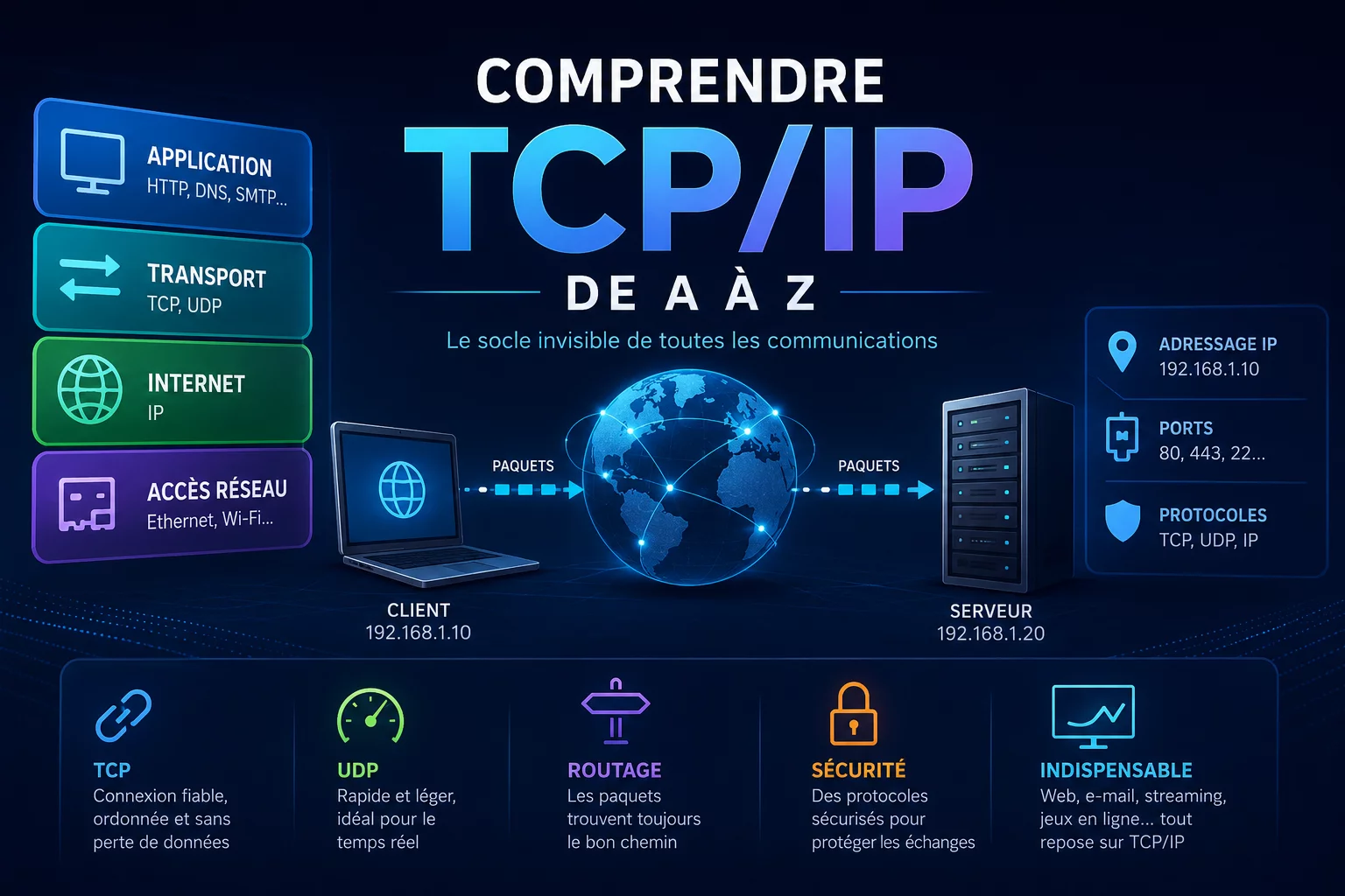 Comprendre TCP/IP de A à Z.