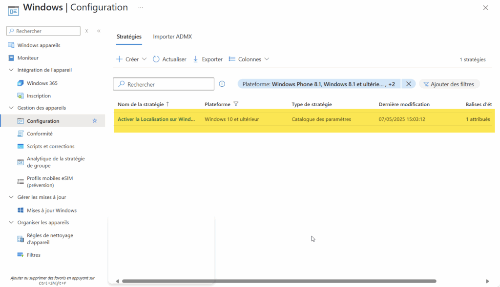 Comment activer facilement la localisation d’un PC Windows avec Intune 15